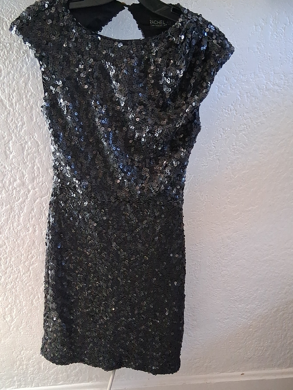 Rachel Black Sequin Mini Dress